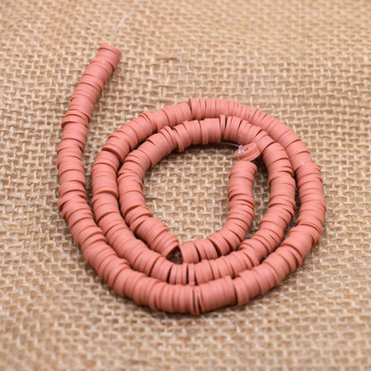 6mm Flat Round Polymer Clay Beads Chip Disk Loose Spacer Handmade Beads For DIY Jewelry Making Bracelet Finding Mixed Color