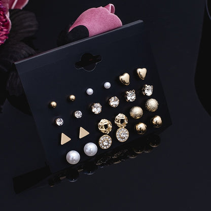 Women's Earrings Set Pearl Crystal Earrings For Women Vintage Boho Tassel Acrylic Earring Fashion Jewelry 2020 Geometric Earings