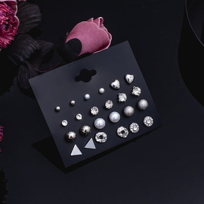 Women's Earrings Set Pearl Crystal Earrings For Women Vintage Boho Tassel Acrylic Earring Fashion Jewelry 2020 Geometric Earings