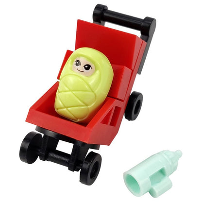 For Creator Friends For Girl City MOC Food Ice Cream Hospital Baby Carriage Figures Building Blocks Toys For Kid Creators Friend