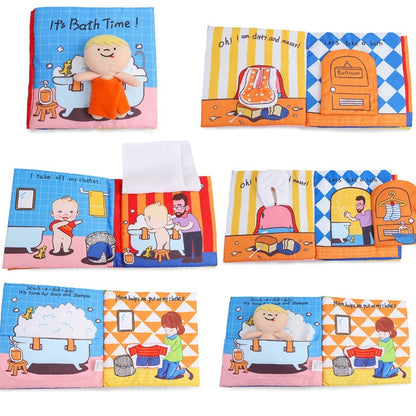 Baby Book Soft Cloth Books Toddler Newborn Early Learning Develop Cognize Reading Puzzle Book Toys Infant Quiet Book For Kids