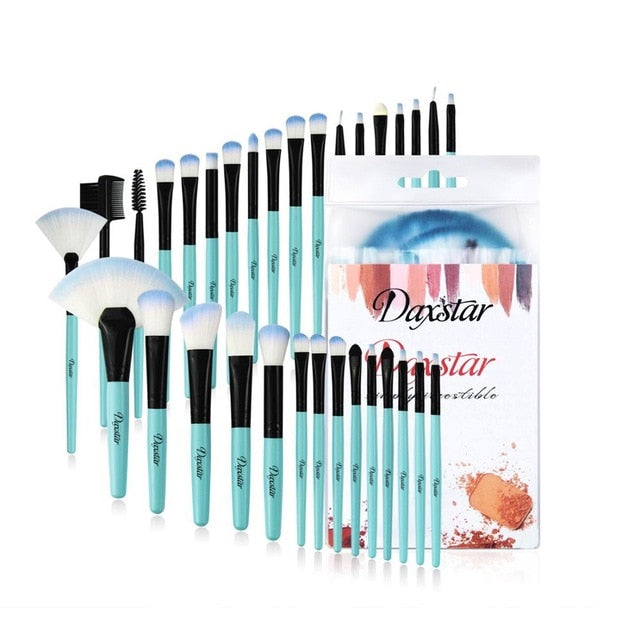 Yuwaku Professional 32Pcs/Set Makeup Brush Foundation Eye Shadows Lipsticks Powder Make Up Brushes Tool Bag Pincel Maquiagem Kit