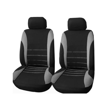 AUTOYOUTH Front car seat covers Gray Front Airbag Ready Sport Bucket Seat Cover, Set of 2  for Cars SUV Truck with 2 mm foam