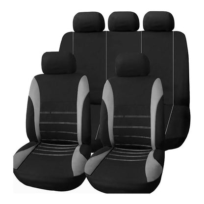 AUTOYOUTH Front car seat covers Gray Front Airbag Ready Sport Bucket Seat Cover, Set of 2  for Cars SUV Truck with 2 mm foam