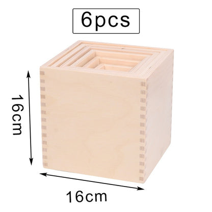 Baby Large Rainbow Stacker Wooden Toys For Kids Creative Rainbow Building Blocks Montessori Educational Toy Children