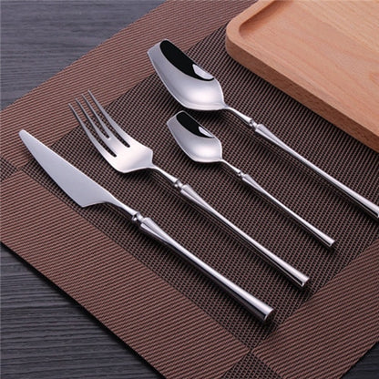 Stainless Steel Cutlery Set Gold Dinnerware Set Western Food Cutlery Tableware Dinnerware Christmas Gift forks knives spoons