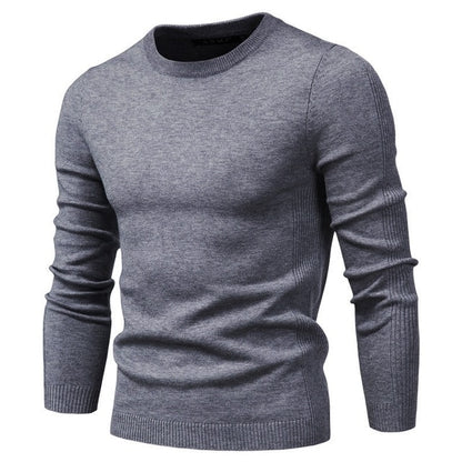 2020 New Winter Thickness Pullover Men O-neck Solid Color Long Sleeve Warm Slim Sweaters Men Men's Sweater Pull Male Clothing