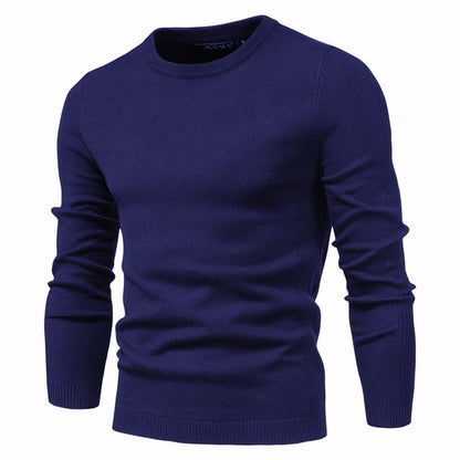 2020 New Winter Thickness Pullover Men O-neck Solid Color Long Sleeve Warm Slim Sweaters Men Men's Sweater Pull Male Clothing