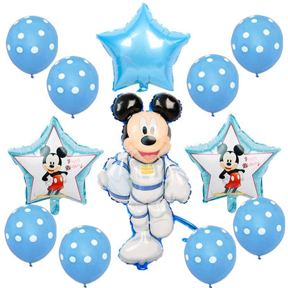 Mickey minnie foil balloons 1st birthday party decorations kids ballon number 1 globos dot latex Children's toy baby shower girl