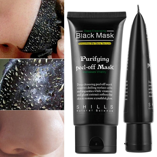 New Natural Bamboo Charcoal Deep Cleansing Black Mud Mask Blackhead Remover Peel-Off Mask Remove TSLM2
