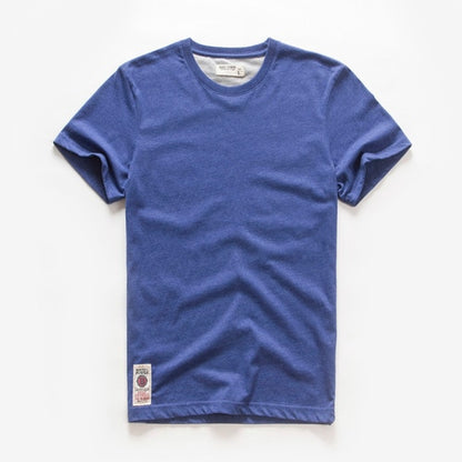 New Summer Men's t-shirt cotton white solid t shirt men causal o-neck basic tshirt male high quality classical tops