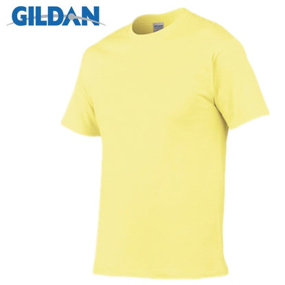 5pcs/Lot GILDAN Brand Solid Color T Shirt Mens Black And White 100% Cotton T-shirts Summer Skateboard Tee Boy Skate Tshirt Tops