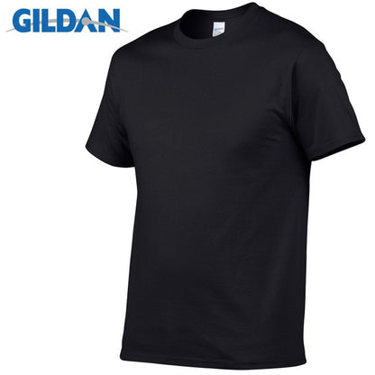 5pcs/Lot GILDAN Brand Solid Color T Shirt Mens Black And White 100% Cotton T-shirts Summer Skateboard Tee Boy Skate Tshirt Tops
