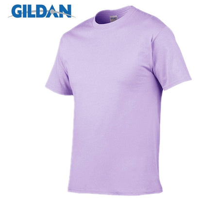 5pcs/Lot GILDAN Brand Solid Color T Shirt Mens Black And White 100% Cotton T-shirts Summer Skateboard Tee Boy Skate Tshirt Tops