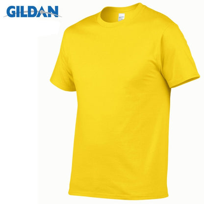 5pcs/Lot GILDAN Brand Solid Color T Shirt Mens Black And White 100% Cotton T-shirts Summer Skateboard Tee Boy Skate Tshirt Tops