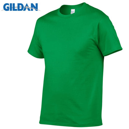 5pcs/Lot GILDAN Brand Solid Color T Shirt Mens Black And White 100% Cotton T-shirts Summer Skateboard Tee Boy Skate Tshirt Tops