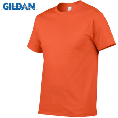 5pcs/Lot GILDAN Brand Solid Color T Shirt Mens Black And White 100% Cotton T-shirts Summer Skateboard Tee Boy Skate Tshirt Tops