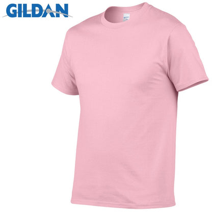 5pcs/Lot GILDAN Brand Solid Color T Shirt Mens Black And White 100% Cotton T-shirts Summer Skateboard Tee Boy Skate Tshirt Tops
