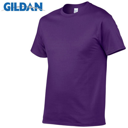 5pcs/Lot GILDAN Brand Solid Color T Shirt Mens Black And White 100% Cotton T-shirts Summer Skateboard Tee Boy Skate Tshirt Tops