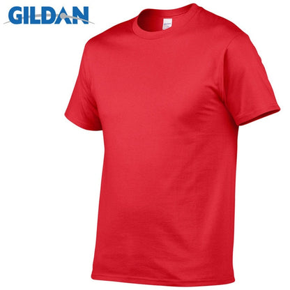 5pcs/Lot GILDAN Brand Solid Color T Shirt Mens Black And White 100% Cotton T-shirts Summer Skateboard Tee Boy Skate Tshirt Tops
