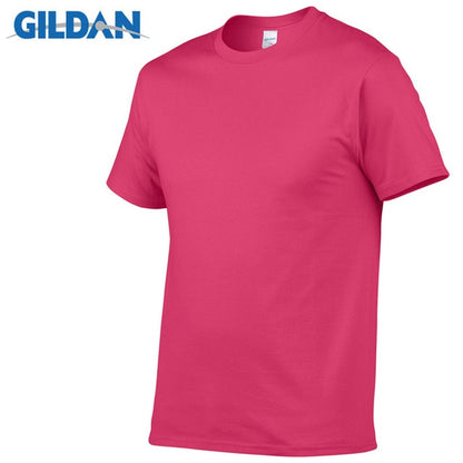 5pcs/Lot GILDAN Brand Solid Color T Shirt Mens Black And White 100% Cotton T-shirts Summer Skateboard Tee Boy Skate Tshirt Tops
