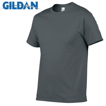 5pcs/Lot GILDAN Brand Solid Color T Shirt Mens Black And White 100% Cotton T-shirts Summer Skateboard Tee Boy Skate Tshirt Tops