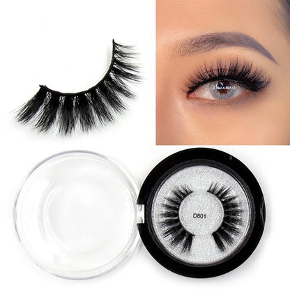 LEHUAMAO Mink Eyelashes 3D Mink Lashes Thick HandMade Full Strip Lashes Cruelty Free Mink Lashes Reusable False Eyelashes Makeup