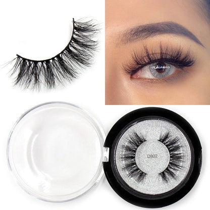 LEHUAMAO Mink Eyelashes 3D Mink Lashes Thick HandMade Full Strip Lashes Cruelty Free Mink Lashes Reusable False Eyelashes Makeup