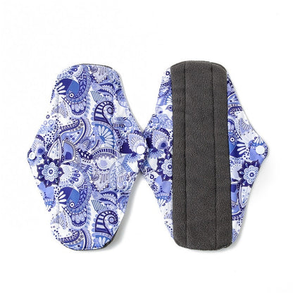 Reusable Pads Hygiene Pads Bamboo Charcoal Sanitary Pad Mama Menstrual Cotton Pads Washable Panty Liner Pads Health Feminine