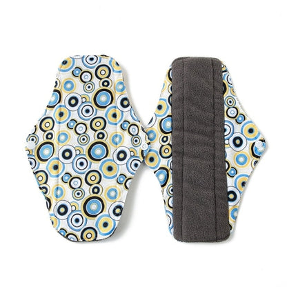 Reusable Pads Hygiene Pads Bamboo Charcoal Sanitary Pad Mama Menstrual Cotton Pads Washable Panty Liner Pads Health Feminine