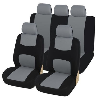 AUTOYOUTH Unique Flat Cloth Car Seat Cover ( Detachable Headrests and Solid Bench) Interior Accessories Universal Car Seat Cover