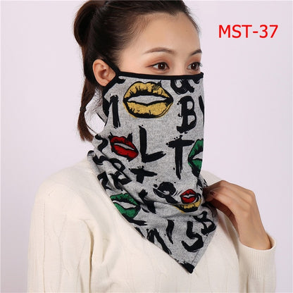 2020 New Women Winter Scarves Cotton Feeling Mask Man Neck Scarf Rings Headband Soft Warm Face Scarfs Masks