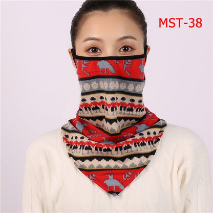 2020 New Women Winter Scarves Cotton Feeling Mask Man Neck Scarf Rings Headband Soft Warm Face Scarfs Masks