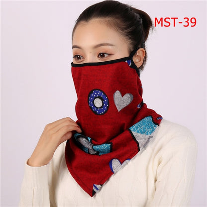2020 New Women Winter Scarves Cotton Feeling Mask Man Neck Scarf Rings Headband Soft Warm Face Scarfs Masks