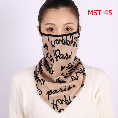 2020 New Women Winter Scarves Cotton Feeling Mask Man Neck Scarf Rings Headband Soft Warm Face Scarfs Masks
