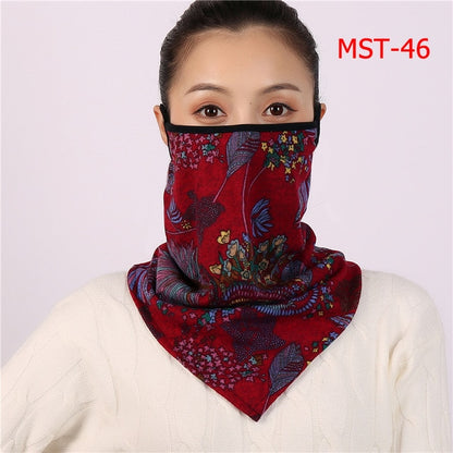 2020 New Women Winter Scarves Cotton Feeling Mask Man Neck Scarf Rings Headband Soft Warm Face Scarfs Masks