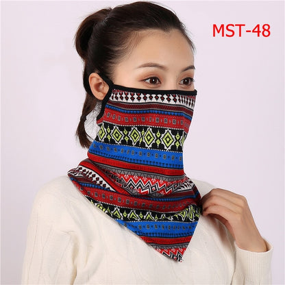 2020 New Women Winter Scarves Cotton Feeling Mask Man Neck Scarf Rings Headband Soft Warm Face Scarfs Masks