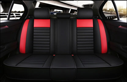 Pu Leather Car Seat Cushion Not Moves Universal Auto Accessories Covers Black/Red Non-Slide General  For Lada Vesta E1 X30