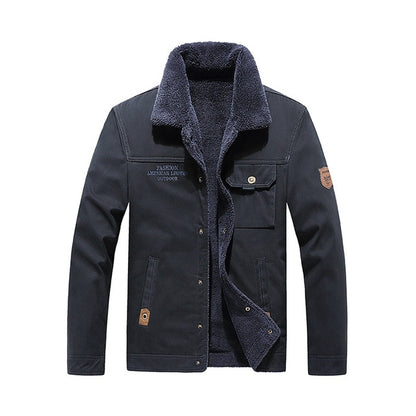 CHAIFENKO Brand Men's Bomber Jacket Parka Coat Men Winter Thick Warm Fleece Casual Coat Men Fashion Cotton Fur Collar Jacket Men