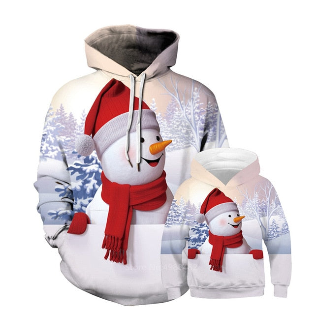 Family Look 2020 News Christmas Sweaters Deer Cartoon Mommy and Me Clothes Plus Size Baby Girl Boy Family Matching Clothes Xmas