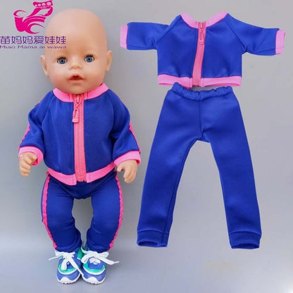 43cm New Born Baby Doll Hooded Coat for Bebe Doll Clothes 18 Inch American OG Girl Doll Jacket Girl Toys Clothes