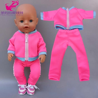 43cm New Born Baby Doll Hooded Coat for Bebe Doll Clothes 18 Inch American OG Girl Doll Jacket Girl Toys Clothes