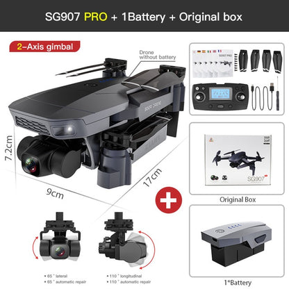 ZWN SG907 PRO/ SG901 GPS Drone with 2 Axis Gimbal Camera 4K HD 5G Wifi Wide Angle FPV Optical Flow RC Quadcopter Dron vs SG906