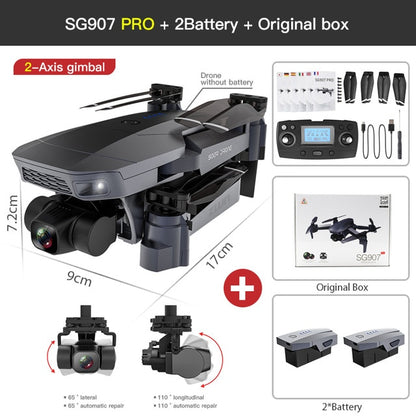 ZWN SG907 PRO/ SG901 GPS Drone with 2 Axis Gimbal Camera 4K HD 5G Wifi Wide Angle FPV Optical Flow RC Quadcopter Dron vs SG906