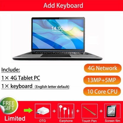 4G LTE 2 in 1 Tablet PC 11.6 Inch Tablet Laptop 1920 1080 Android Tablet With Keyboard Dual SIM card with Google store