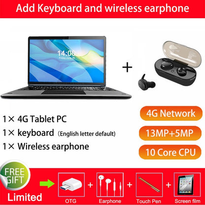4G LTE 2 in 1 Tablet PC 11.6 Inch Tablet Laptop 1920 1080 Android Tablet With Keyboard Dual SIM card with Google store
