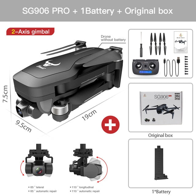 ZLL SG906 Pro 2 Pro2 / SG906 GPS Drone with Wifi 4K Camera Three-Axis Anti-Shake Gimbal Brushless Professional Quadcopter Dron