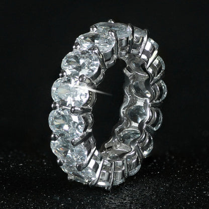 luxury 925 sterling silver wedding band eternity ring for women big gift for ladies love wholesale lots bulk jewelry R4577