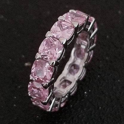 luxury 925 sterling silver wedding band eternity ring for women big gift for ladies love wholesale lots bulk jewelry R4577