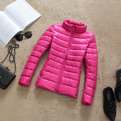 2020 New 90% Duck Down Jacket Women Autumn Winter Coat Lady Ultralight Down Jacket